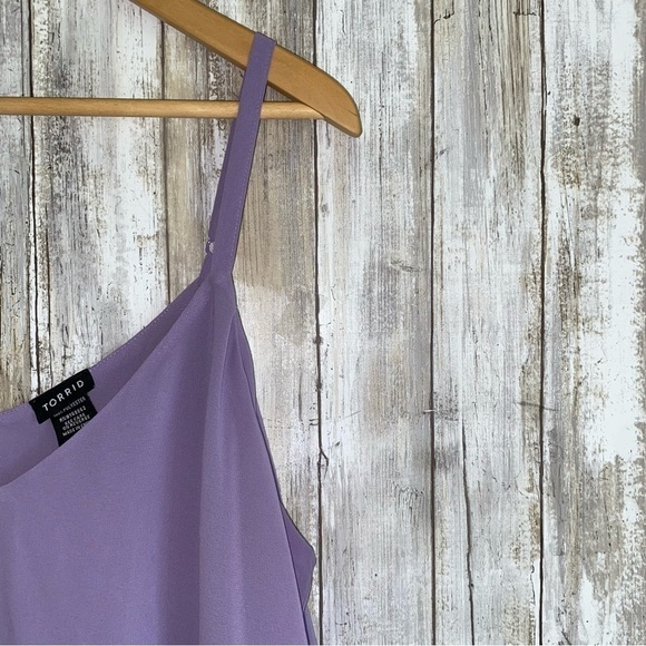 Torrid Purple Sophie Chiffon Swing Cami - Picture 4 of 5